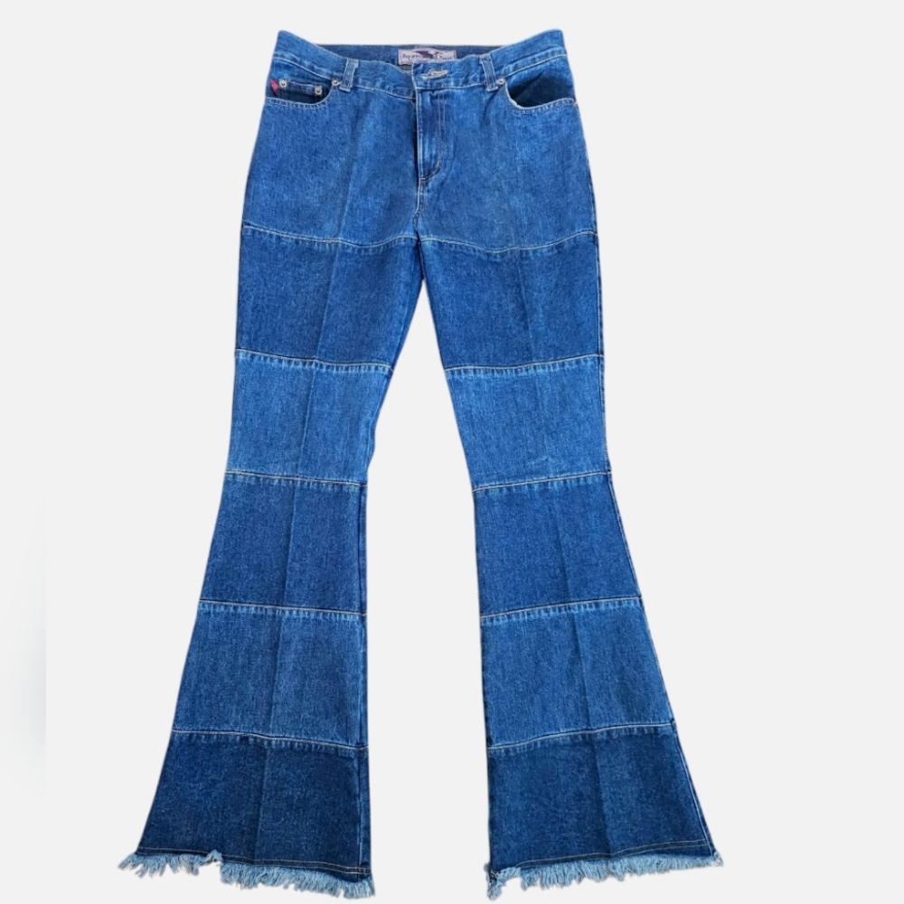 EUC | Rare HTF Blue Flared Women's Jeans | Department of Youth We Got The Power!